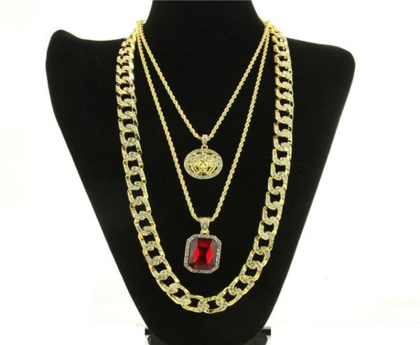 fashionhop necklace jewelry new ruby pendant necklace 3pcsset fashion cuban link chain jewelry set6473168, Silver
fashionhop necklace jewelry new ruby pendant necklace 3pcsset fashion cuban link chain jewelry set6473168, Silver