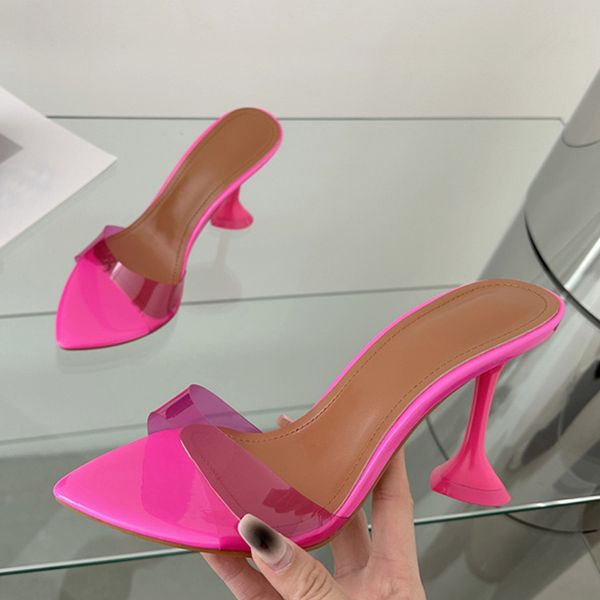liyke size 35-41 strange transparent heels slippers summer sandals fashion pointed toe slip-on clear shoes women slides, Black
liyke size 35-41 strange transparent heels slippers summer sandals fashion pointed toe slip-on clear shoes women slides, Black