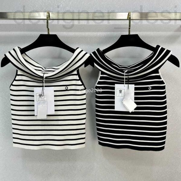 women's t-shirt designer 23ss summer women t shirts knits tee vest with letter print girls crop runway brand striped stretch sleeveles, White
women's t-shirt designer 23ss summer women t shirts knits tee vest with letter print girls crop runway brand striped stretch sleeveles, White