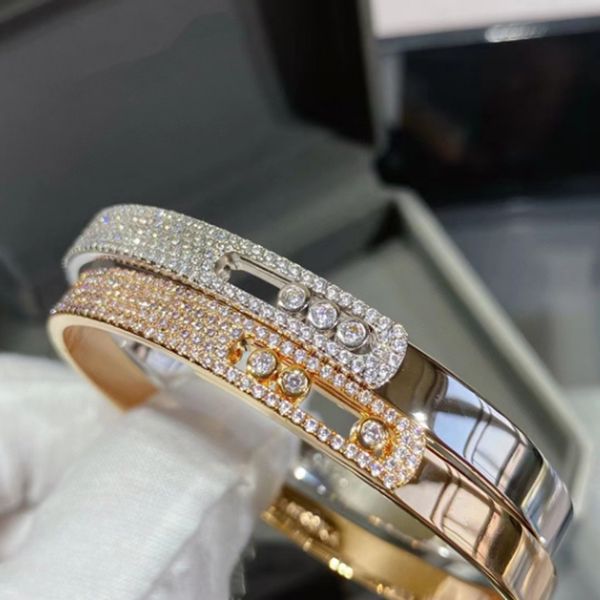 925 sterling silver move bangle for women charm bracelets classic diamond bracelet party wedding gift, Golden;silver
925 sterling silver move bangle for women charm bracelets classic diamond bracelet party wedding gift, Golden;silver