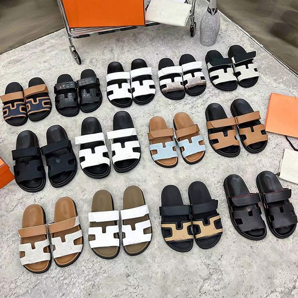 designer slippers fashion color matching h women's summer flat luxury outdoor leather sandals beach travel word slippers women's b, Black
designer slippers fashion color matching h women's summer flat luxury outdoor leather sandals beach travel word slippers women's b, Black