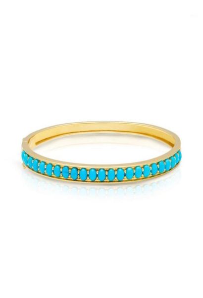 gold color trendy women jewelry inner 5860mm prong set blue turquoises stone bangle bracelet fashion7954372, Black
gold color trendy women jewelry inner 5860mm prong set blue turquoises stone bangle bracelet fashion7954372, Black