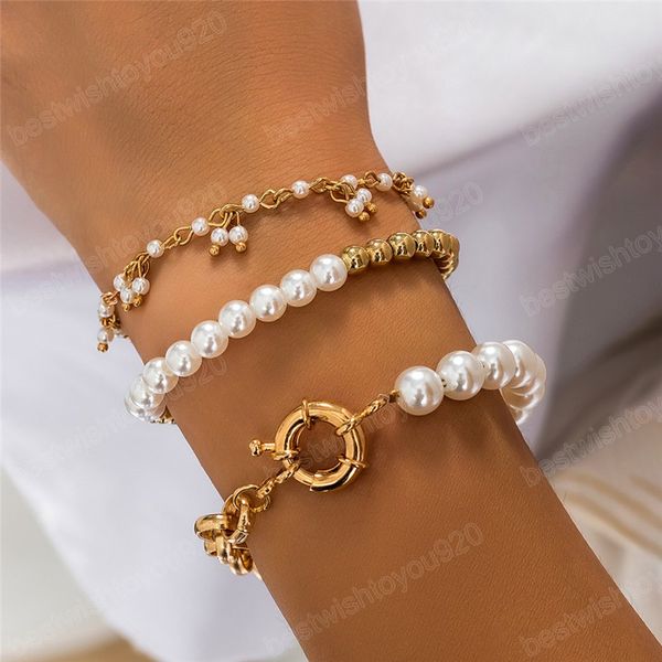 3pcs/set elegant imitation pearl tassel pendant chain bracelets on hand for women charm beaded bangles couple jewelry, Black
3pcs/set elegant imitation pearl tassel pendant chain bracelets on hand for women charm beaded bangles couple jewelry, Black