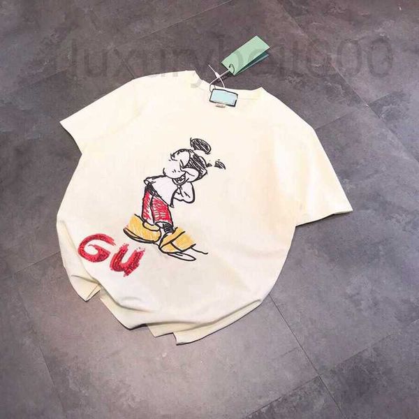 women's t-shirt designer 23 summer new sketch embroidery sequin graffiti letter print solid short sleeve t-shirt for men and women vg1v, White
women's t-shirt designer 23 summer new sketch embroidery sequin graffiti letter print solid short sleeve t-shirt for men and women vg1v, White