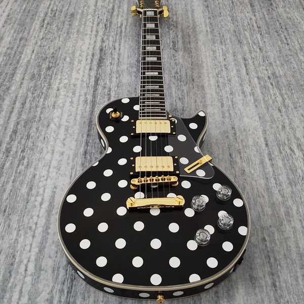 lp electric guitar purple custom pickups and white dots and bright paint surface support customization hipping
lp electric guitar purple custom pickups and white dots and bright paint surface support customization hipping