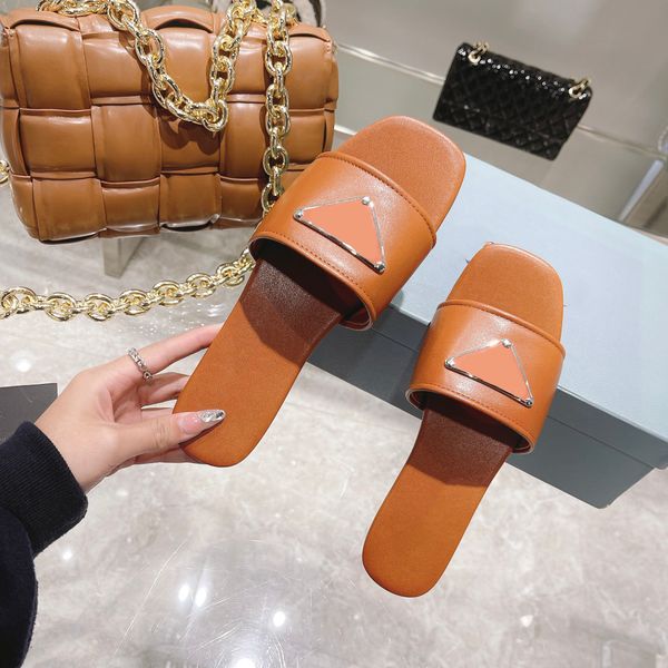 flat slippers designer sliders summer beach sandal fashion leather triangle women slides shoes brown black white with box
flat slippers designer sliders summer beach sandal fashion leather triangle women slides shoes brown black white with box