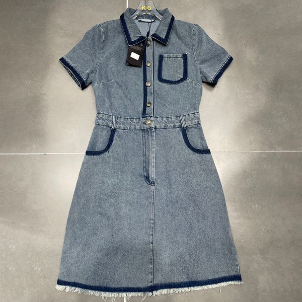 summer lapel neck dress women pocket dresses fashion denim skirts button designer girls shirt dresses clothing, Black
summer lapel neck dress women pocket dresses fashion denim skirts button designer girls shirt dresses clothing, Black