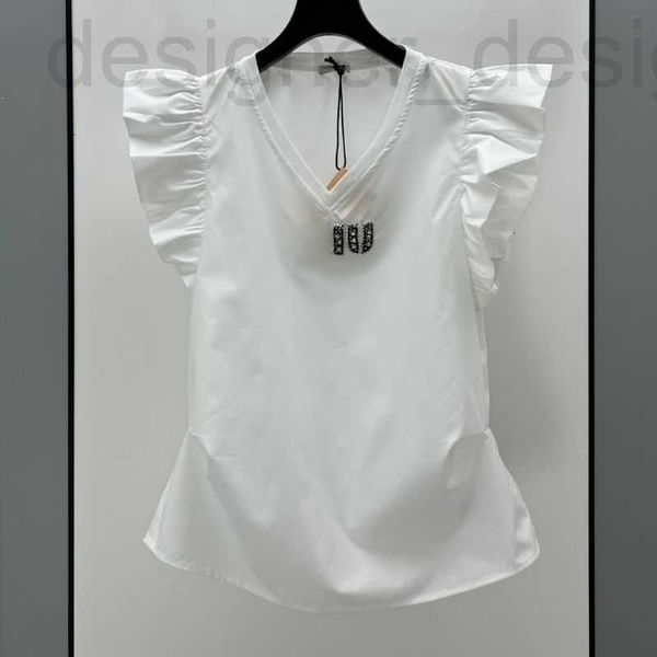 women's t-shirt designer 23ss summer women t shirts tee vest with letter beads pattern girls vintage crop runway shirt sleeveless v-ne, White
women's t-shirt designer 23ss summer women t shirts tee vest with letter beads pattern girls vintage crop runway shirt sleeveless v-ne, White