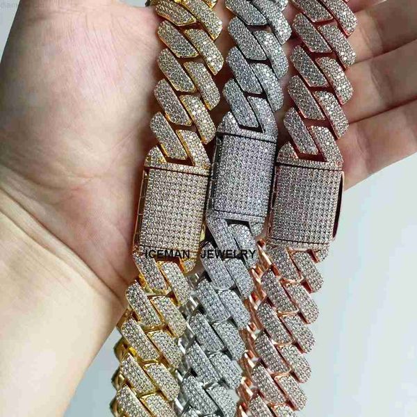 3 rows 18k gold white gold rose gold 20mm men hip hop iced out square miami cuban link chains jewelry, Silver
3 rows 18k gold white gold rose gold 20mm men hip hop iced out square miami cuban link chains jewelry, Silver