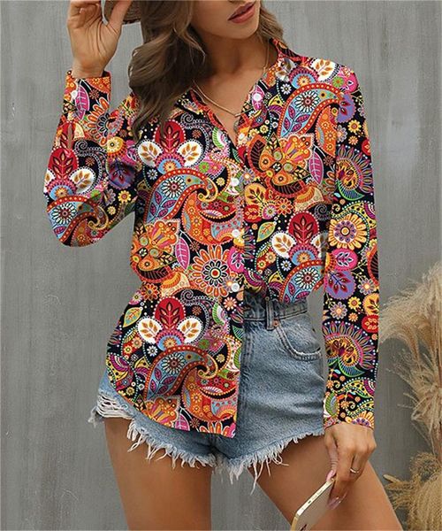 shirts printed casual blouse temperament long sleeve woman shirt loose elegant shirt woman weekend top, White
shirts printed casual blouse temperament long sleeve woman shirt loose elegant shirt woman weekend top, White