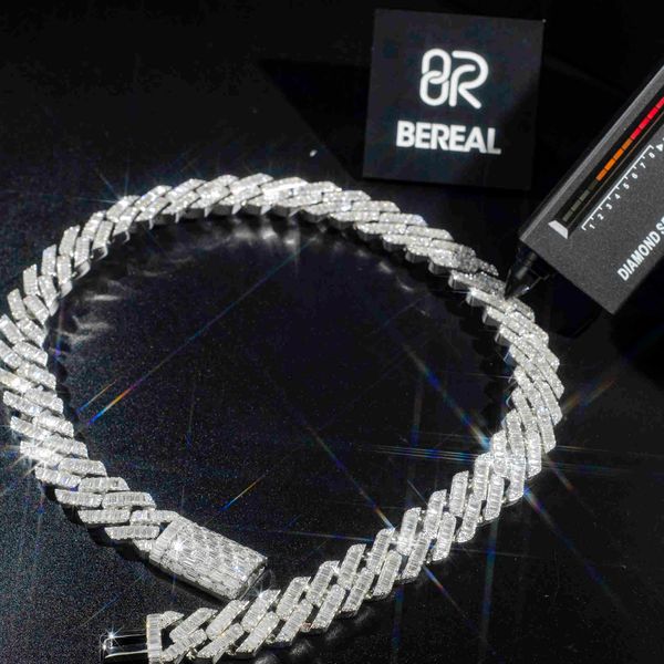 factory custom hip hop rapper luxury heavy pass diamond tester emerald cut vvs moissanite cuban link chain bracelet men, Silver
factory custom hip hop rapper luxury heavy pass diamond tester emerald cut vvs moissanite cuban link chain bracelet men, Silver