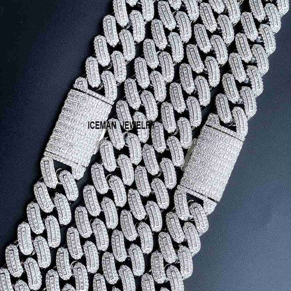 iceman jewelry 15mm men jewelry neck chain gold plated men's baguette iced hip hop cuban link chain necklace, Silver
iceman jewelry 15mm men jewelry neck chain gold plated men's baguette iced hip hop cuban link chain necklace, Silver