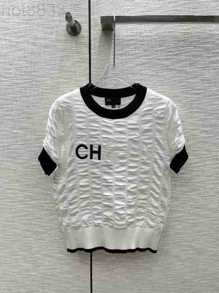 women's knits & tees designer 2023 spring/summer new style casual versatile slim and age reducing pleated round neck short sleeve knit, White
women's knits & tees designer 2023 spring/summer new style casual versatile slim and age reducing pleated round neck short sleeve knit, White
