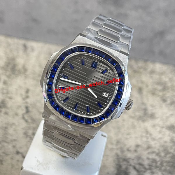 luxury mens watches 40mm 5711 5711a 5811 grey dial blue diamond bezel mechanical automatic movement stainless steel sapphire men's spor, Slivery;brown
luxury mens watches 40mm 5711 5711a 5811 grey dial blue diamond bezel mechanical automatic movement stainless steel sapphire men's spor, Slivery;brown