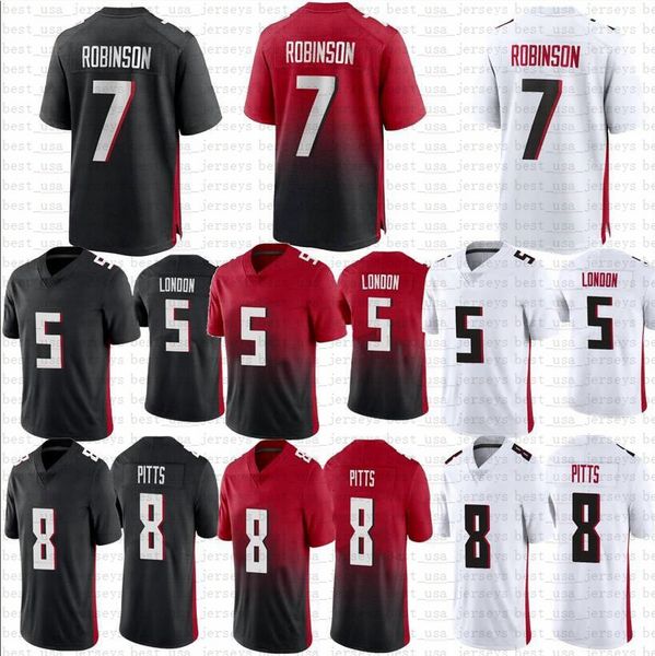 7 bijan robinson 8 kyle pitts football jersey drake london jerseys, Black;red
7 bijan robinson 8 kyle pitts football jersey drake london jerseys, Black;red