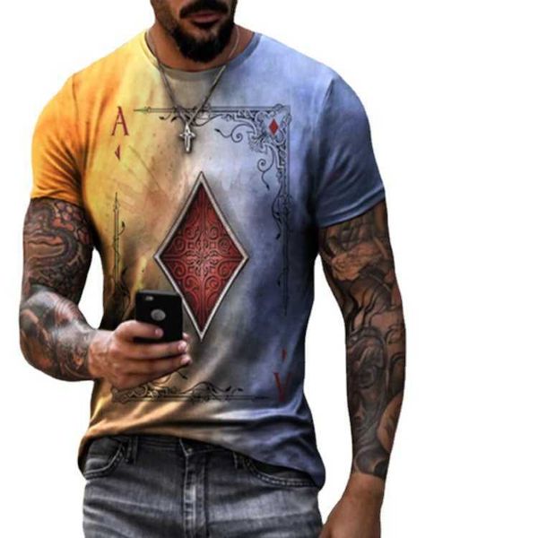 2023 summer men's fashion casual simple playing printed round neck short sleeve t-shirt{category}, White;black
2023 summer men's fashion casual simple playing printed round neck short sleeve t-shirt{category}, White;black