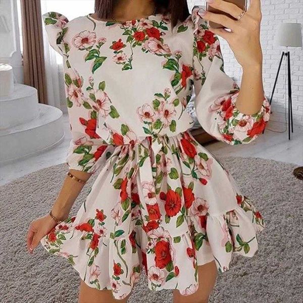 summer womens dress elegant flying sleeves waist trimming ruffles floral, Black;gray
summer womens dress elegant flying sleeves waist trimming ruffles floral, Black;gray