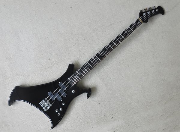 4 strings black electric bass guitar with 4 pickups rosewood fretboard 24 frets customizable
4 strings black electric bass guitar with 4 pickups rosewood fretboard 24 frets customizable