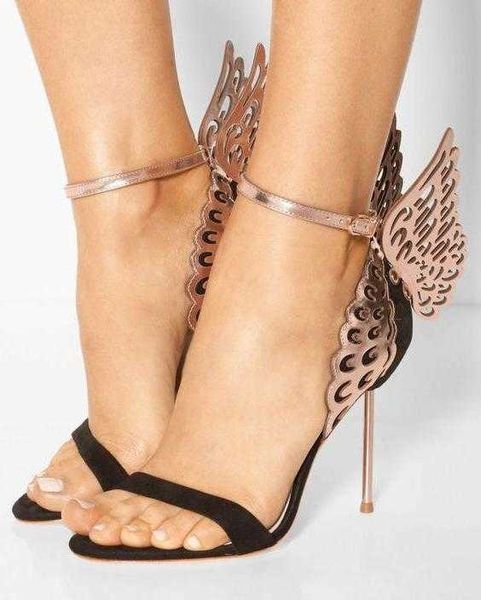 sophia webster 2023 evangeline angel wing gold sandal genuine leather wedding pumps pink glitter shoes women shoes, Black
sophia webster 2023 evangeline angel wing gold sandal genuine leather wedding pumps pink glitter shoes women shoes, Black