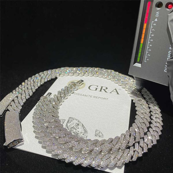 gra certificate moissanite diamond 10mm 12mm width solid silver cuban link chain for mens hip hop cuban necklace
gra certificate moissanite diamond 10mm 12mm width solid silver cuban link chain for mens hip hop cuban necklace