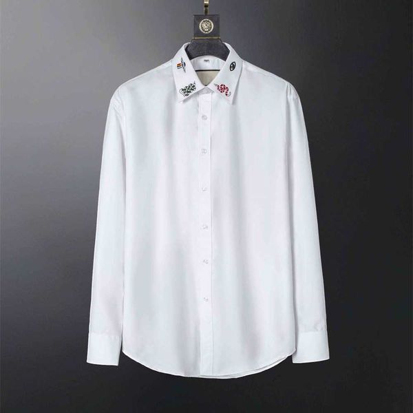 spring fashion print longsleeve high cotton men designer casual shirt asian size s-3xl fjh2, White;black
spring fashion print longsleeve high cotton men designer casual shirt asian size s-3xl fjh2, White;black