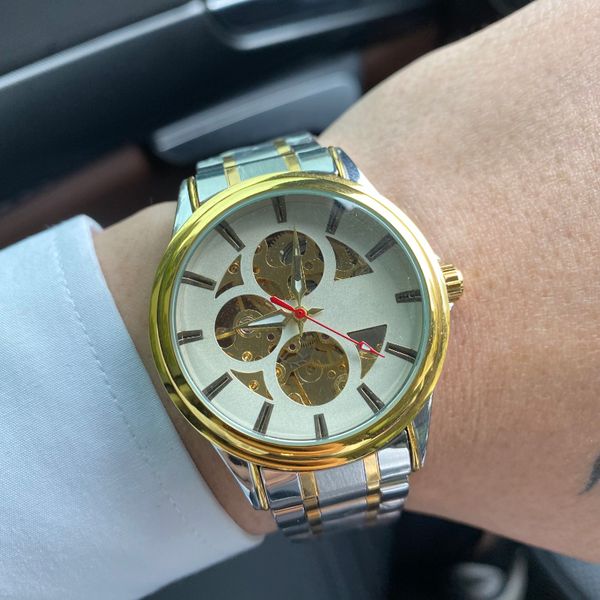 designer watch men's watch high-quality watch classic large three-pin design display automatic mechanical quartz watch 40mm boutique me, Slivery;brown
designer watch men's watch high-quality watch classic large three-pin design display automatic mechanical quartz watch 40mm boutique me, Slivery;brown