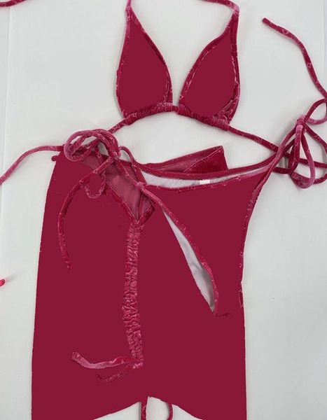 women velvet designer swimwear fashion 3 pieces strap bikinis set holiday personality charm girls trendy swimsuit slinky dress1172555
women velvet designer swimwear fashion 3 pieces strap bikinis set holiday personality charm girls trendy swimsuit slinky dress1172555