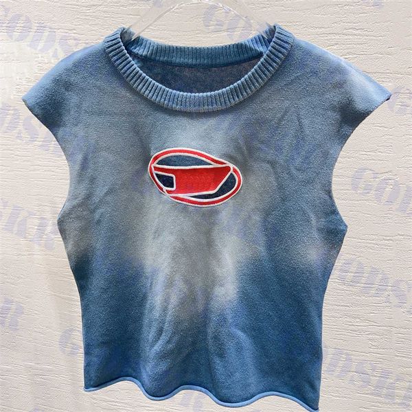 womens t shirt designer knitted tanks letter hollow for women fashion blue tees clothing, Black;white
womens t shirt designer knitted tanks letter hollow for women fashion blue tees clothing, Black;white