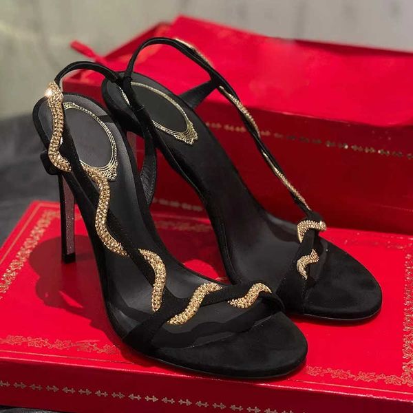 rene caovilla rhinestone serpentine winding black high-heeled sandals anti velvet elegant fashion luxury designer 9.5cm women's high he
rene caovilla rhinestone serpentine winding black high-heeled sandals anti velvet elegant fashion luxury designer 9.5cm women's high he
