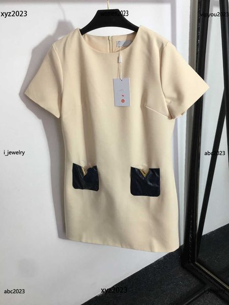 designer woman dress fashion double leather pocket decoration casual dresses size s-l short sleeve skirt june10, Black;gray
designer woman dress fashion double leather pocket decoration casual dresses size s-l short sleeve skirt june10, Black;gray