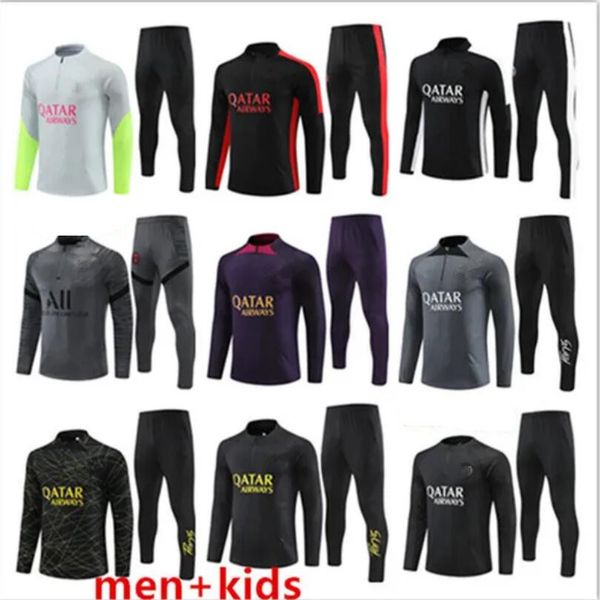 23 24 paris tracksuit mbappe kids and men 22 23 24 psgs training suit long sleeve football soccer jersey kit uniform chandal boys fan player, Black
23 24 paris tracksuit mbappe kids and men 22 23 24 psgs training suit long sleeve football soccer jersey kit uniform chandal boys fan player, Black