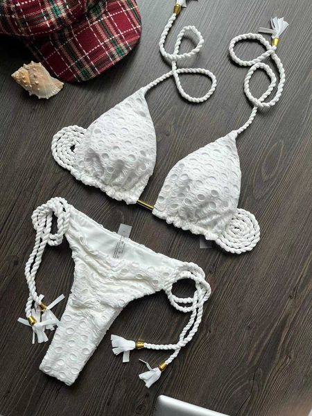 women's swimwear bikini set swimsuit mesh swimwear women 2023 white bathing suit halter patchwork beachwear women's swimming suit, White;black
women's swimwear bikini set swimsuit mesh swimwear women 2023 white bathing suit halter patchwork beachwear women's swimming suit, White;black
