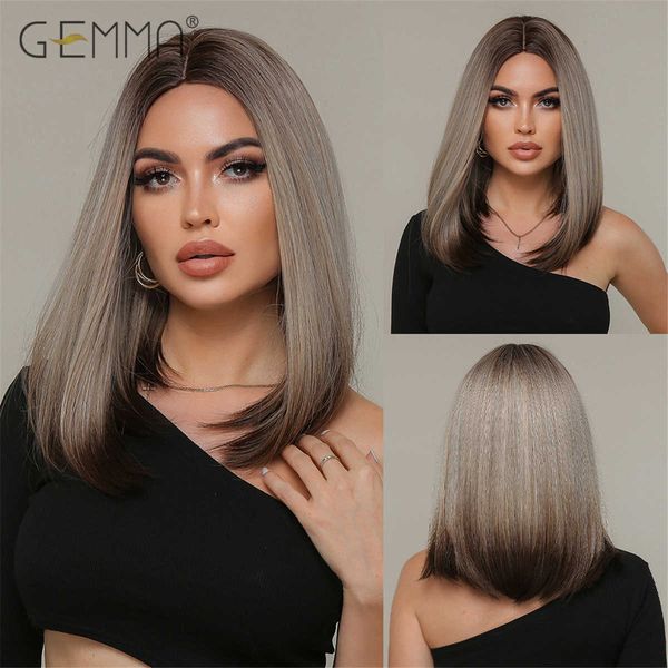 lace wigs gemma long straight synthetic wigs for women omber brown platinum highlight wig with dark roots cosplay heat resistant hair z0613, Black;brown
lace wigs gemma long straight synthetic wigs for women omber brown platinum highlight wig with dark roots cosplay heat resistant hair z0613, Black;brown