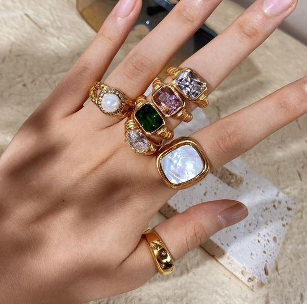 18k gold plated gemstone ring for women desinger ring love jewelry for party9961255, Silver
18k gold plated gemstone ring for women desinger ring love jewelry for party9961255, Silver