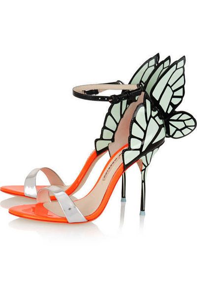sophia webster ladies patent leather high heel sandals buckle rose solid butterfly ornaments shoe orange multi size 34-42, Black
sophia webster ladies patent leather high heel sandals buckle rose solid butterfly ornaments shoe orange multi size 34-42, Black