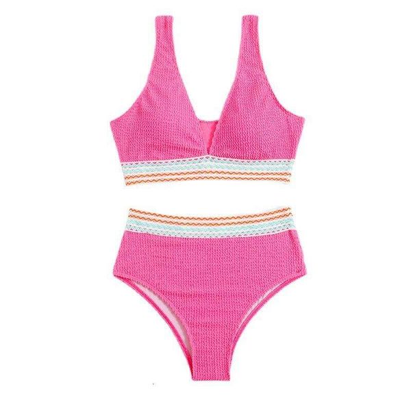 swimwear solid color split swimsuit women bikini high waist beach vacation, White;black
swimwear solid color split swimsuit women bikini high waist beach vacation, White;black