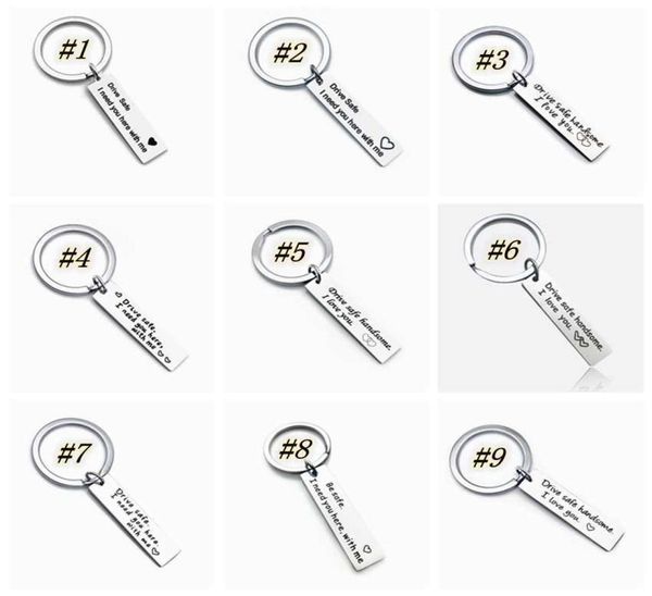 stainless steel keychain letter drive safe i need you here with me keychains car key chains drive safe keyring7497502, Silver
stainless steel keychain letter drive safe i need you here with me keychains car key chains drive safe keyring7497502, Silver