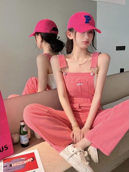 jeans pink denim overalls women new loose jean jumpsuits fashion high waist wide leg pants streetwear, Blue
jeans pink denim overalls women new loose jean jumpsuits fashion high waist wide leg pants streetwear, Blue