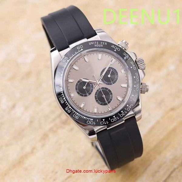 r olax luxury men's automatic watch 40mm rubber strap stainless steel case three eyes sapphire waterproof watches luxusuhr montre de lu, Slivery;black
r olax luxury men's automatic watch 40mm rubber strap stainless steel case three eyes sapphire waterproof watches luxusuhr montre de lu, Slivery;black