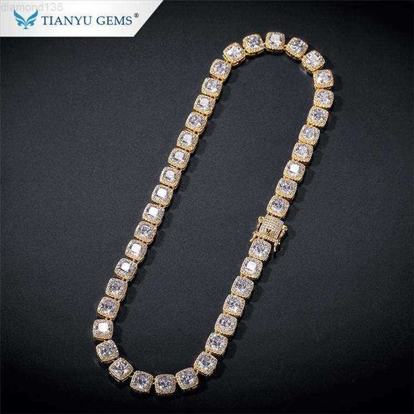 tianyu gems cushion cut moissanite diamonds customized cuban link 14k 18k pure gold necklace, Silver
tianyu gems cushion cut moissanite diamonds customized cuban link 14k 18k pure gold necklace, Silver