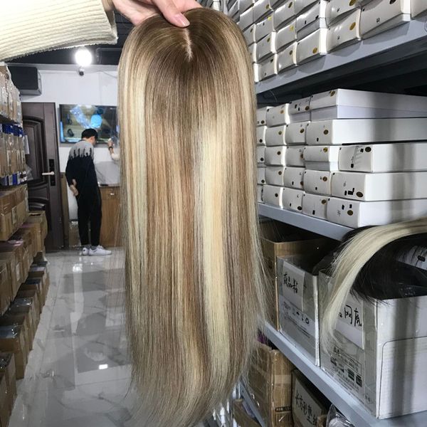stock human hair ers blonde mixed brown b2# women's toupee highlights hair pieces streaks machinded injected silk 6*7 inch 130% density, Black;brown
stock human hair ers blonde mixed brown b2# women's toupee highlights hair pieces streaks machinded injected silk 6*7 inch 130% density, Black;brown