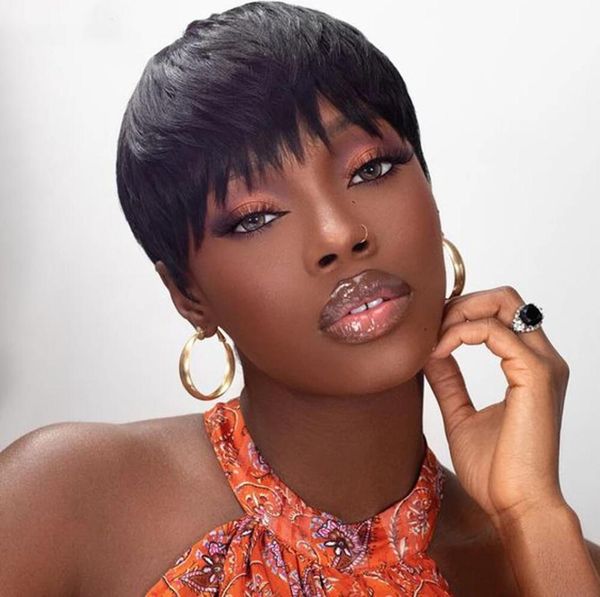 very short human hair wigs for black women pixie cutl braziliannone lace guleless full machine made wigs5859291, Black;brown
very short human hair wigs for black women pixie cutl braziliannone lace guleless full machine made wigs5859291, Black;brown