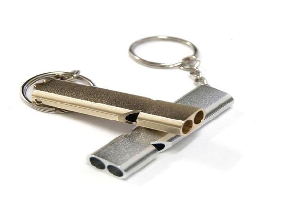 keychains 1 pz external camping double pipe with high portable frequency survival key holder whistled aluminium alloy selfdefence2904983, Silver
keychains 1 pz external camping double pipe with high portable frequency survival key holder whistled aluminium alloy selfdefence2904983, Silver