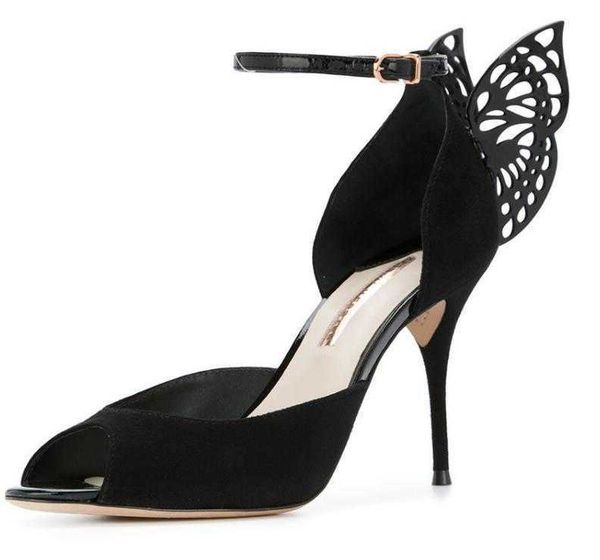 sophia webster evangeline angel wing sandal plus genuine leather wedding pumps pink glitter shoes women butterfly sandals shoe, Black
sophia webster evangeline angel wing sandal plus genuine leather wedding pumps pink glitter shoes women butterfly sandals shoe, Black