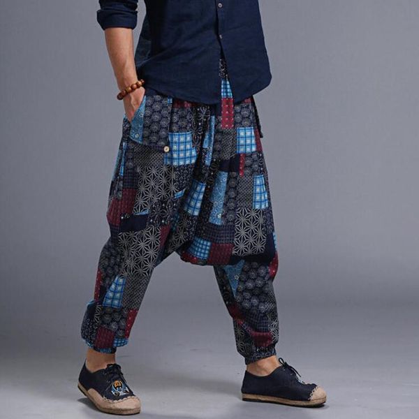 pants #2801 spring summer printed linen cotton haruku vintage crosspants men soft loose hip hop pants men joggers elastic waist, Black
pants #2801 spring summer printed linen cotton haruku vintage crosspants men soft loose hip hop pants men joggers elastic waist, Black