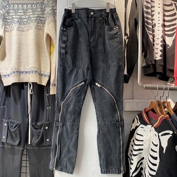 pants far fararchive jeans men women 1:1 washed do old zip casual pants far archive loose trousers, Black
pants far fararchive jeans men women 1:1 washed do old zip casual pants far archive loose trousers, Black