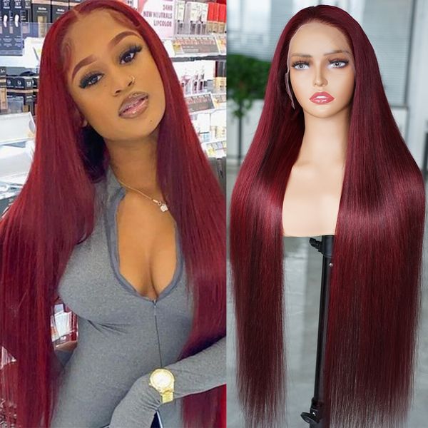 red 13x4 lace front human hair wigs colored straight 4x4 glueless lace frontal closure wig 30 inch red wig, Black;brown
red 13x4 lace front human hair wigs colored straight 4x4 glueless lace frontal closure wig 30 inch red wig, Black;brown