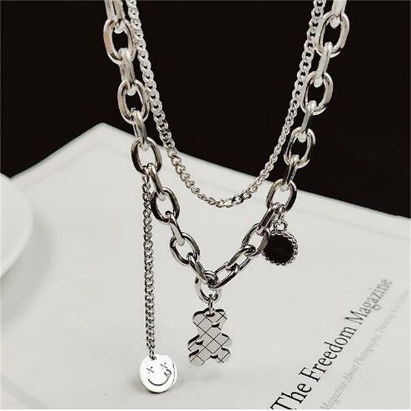 european and american stainless steel choke ring layered necklace women's punk statement pendant little bear necklace fashion jewelry a, Golden;silver
european and american stainless steel choke ring layered necklace women's punk statement pendant little bear necklace fashion jewelry a, Golden;silver