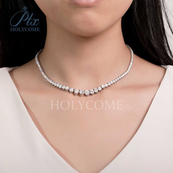 holycome gra brilliant round cut 925 sterling silver moissanite vvs diamond tennis necklace jewelry customized for women
holycome gra brilliant round cut 925 sterling silver moissanite vvs diamond tennis necklace jewelry customized for women