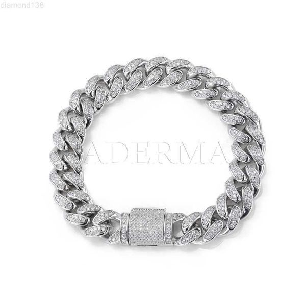moissanite hip hop jewelry 12mm 14k 18k trend cuban bracelet vvs iced out hip pop cuban diamond chain, Silver
moissanite hip hop jewelry 12mm 14k 18k trend cuban bracelet vvs iced out hip pop cuban diamond chain, Silver